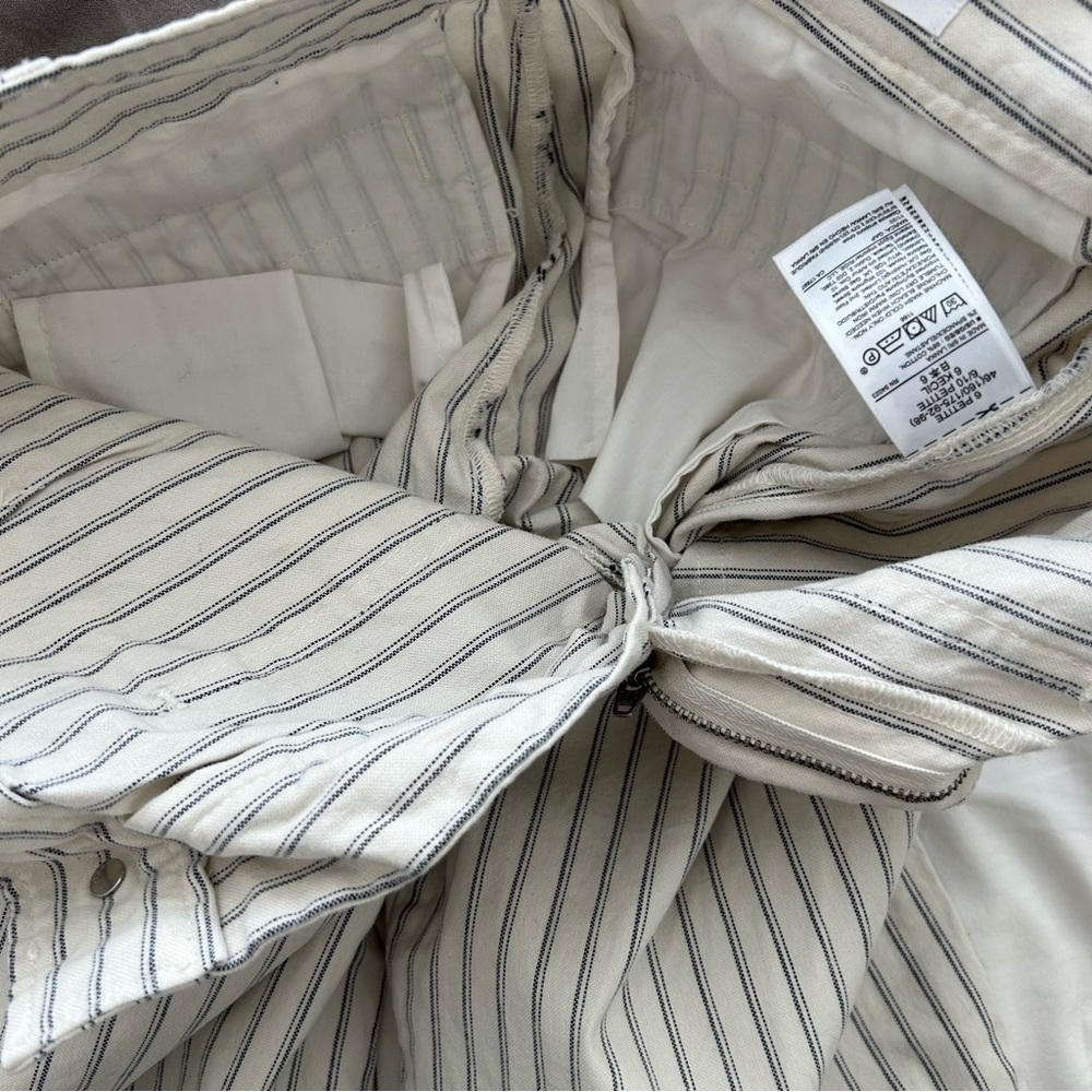 GAP Stripe High Rise Wide Leg Crop Pants - Picture 12 of 13